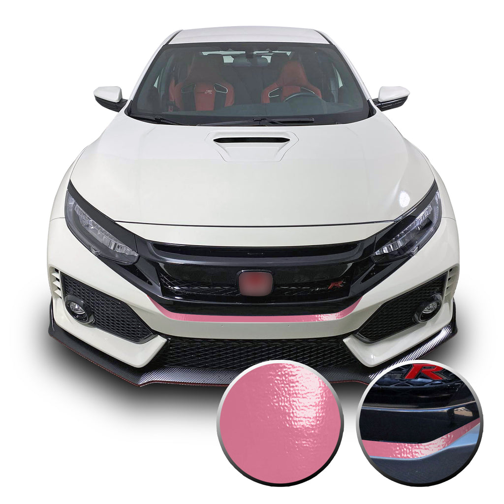 Front Bumper Fangs Accent Vinyl Wrap Compatible with Honda Civic Sedan, Coupe, SI, Hatchback, Type R 2016-2020