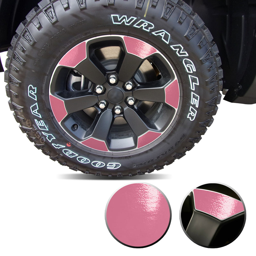 18" Wheel Precut Vinyl Wrap Graphic Decal Overlay Kit Compatible with and Fits Ram 1500 Rebel 2019-2020