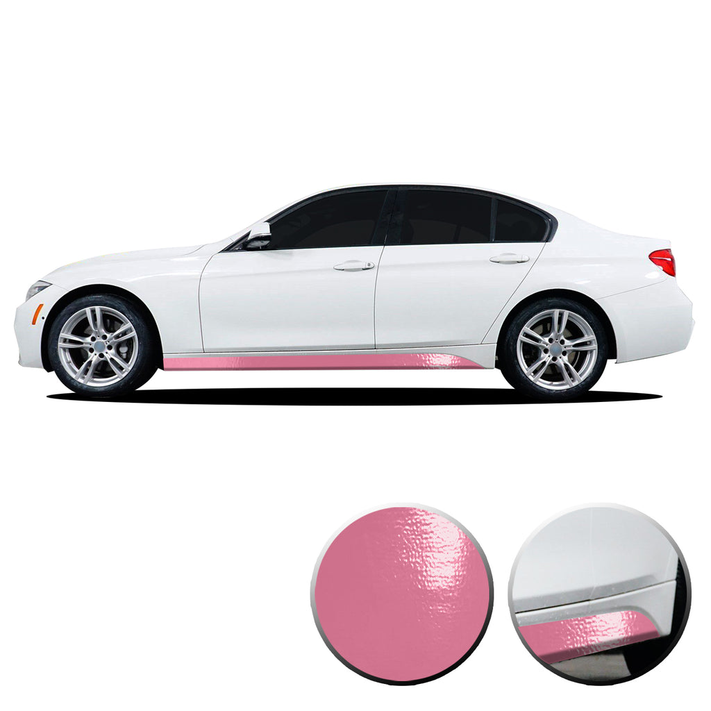 Lower Panel Side Skirt Accent Vinyl Overlay Compatible with BMW 3 Series F30 F31 E90 E91 2007-2019