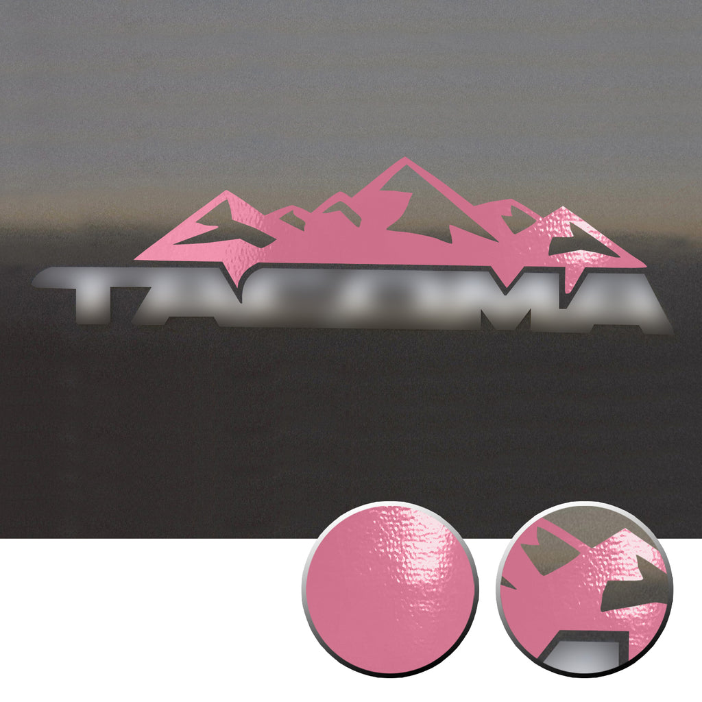 2x Door Badge Emblem Mountain Vinyl Decals Overlay Compatible with Toyota Tacoma 2005-2015