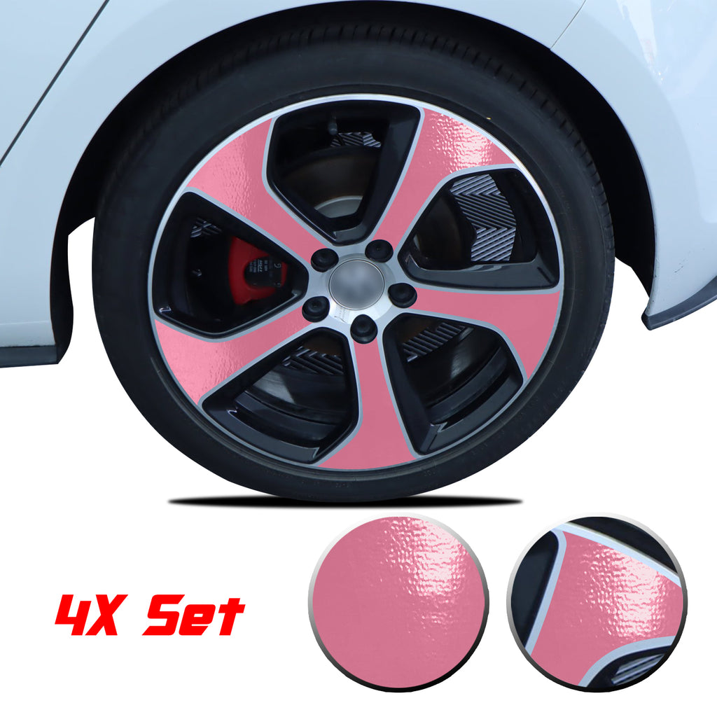 Wheel Rim Overlay Graphic Vinyl Decal Compatible with Volkswagen MK7 GTi 2014-2020