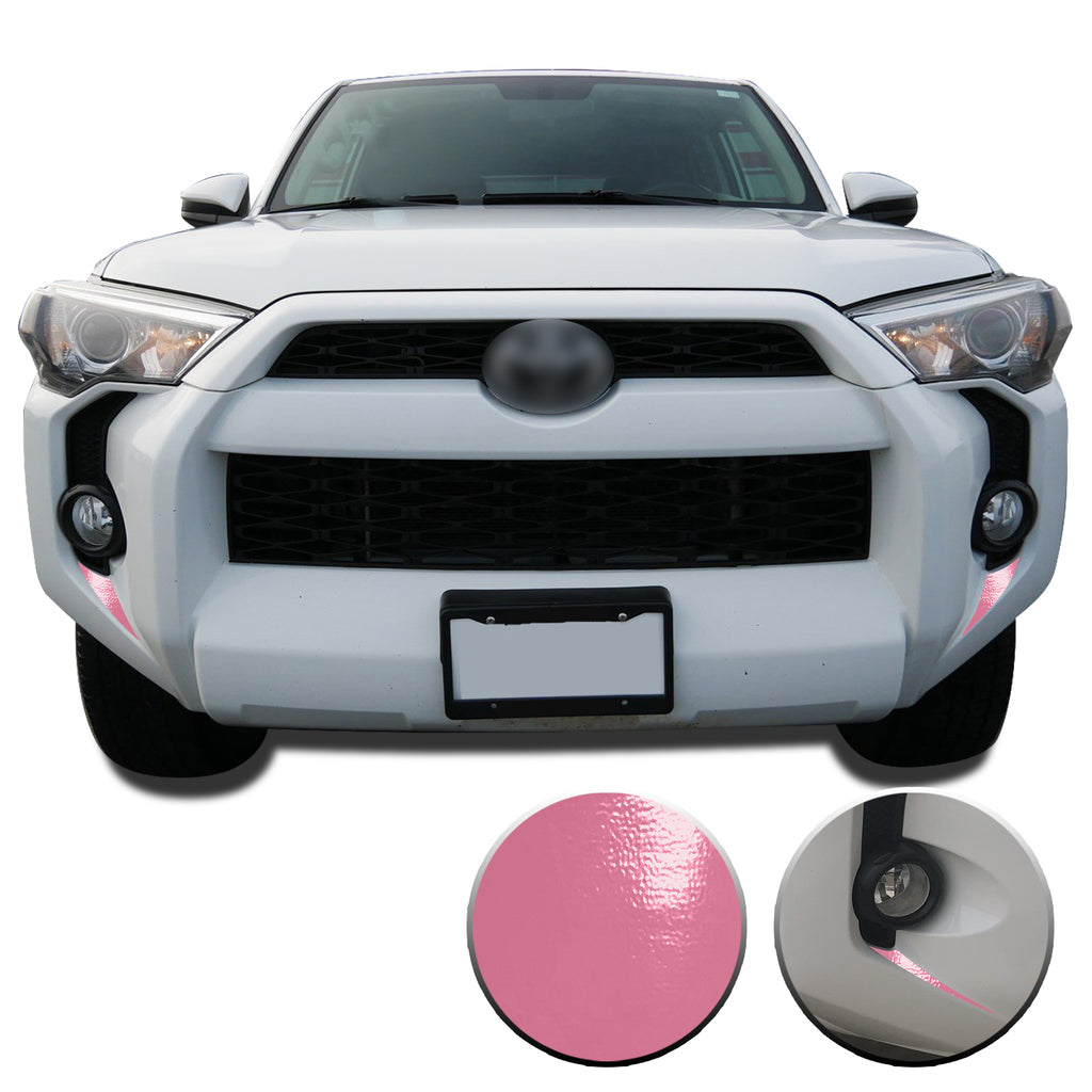 Fog Light Bezel Fangs Vinyl Wrap Overlay Kit Compatible with and Fits 4Runner 2014-2020