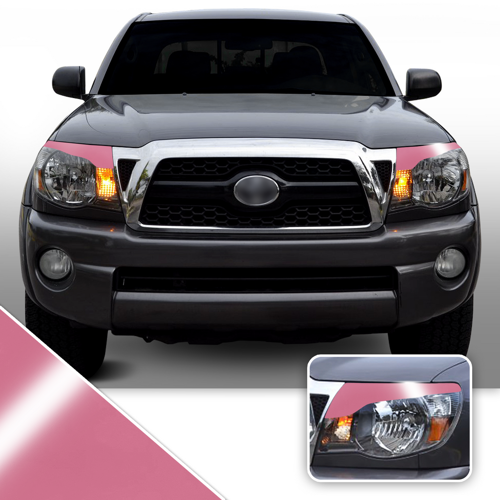 Headlight Eyelid Accent Vinyl Decal Overlay Wrap Compatible with Toyota Tacoma 2005-2011