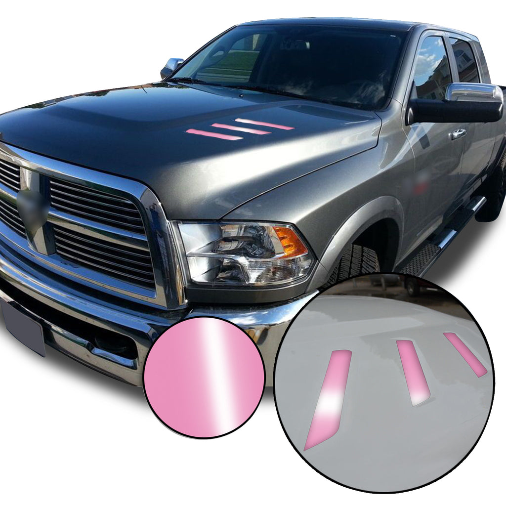 Front Hood Grille Stripe Insert Overlay Vinyl Decal Compatible with and Fits Dodge Ram 2010-2018