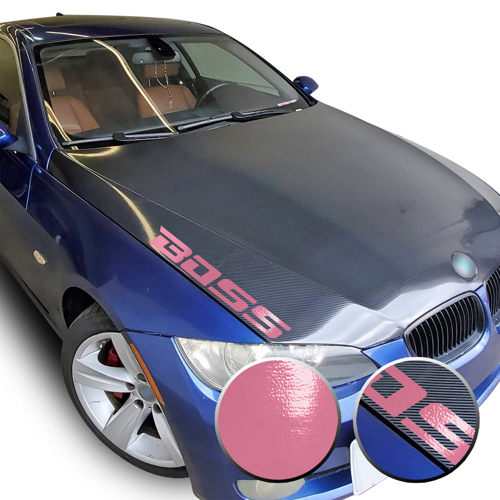 21" x 2.1" Boss Racing Performance Hood Trunk Universal Overlay Pre Cut Graphic Vinyl Decal