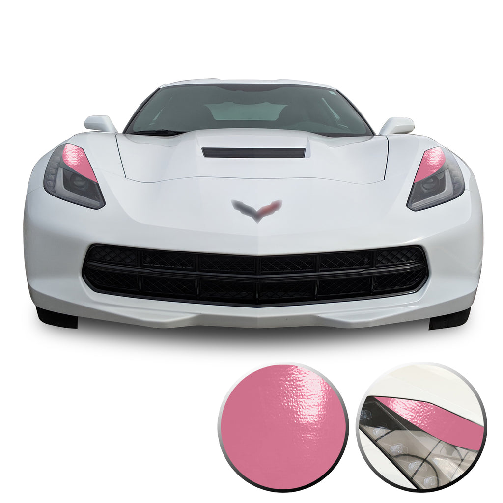 Headlight Eyelids Vinyl Decal Overlay Wrap Compatible with Corvette C7 2014-2019