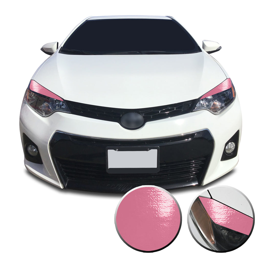 Headlight Eyelid Accent Vinyl Decal Overlay Wrap Trim Compatible with and Fits Toyota Corolla 2014-2016