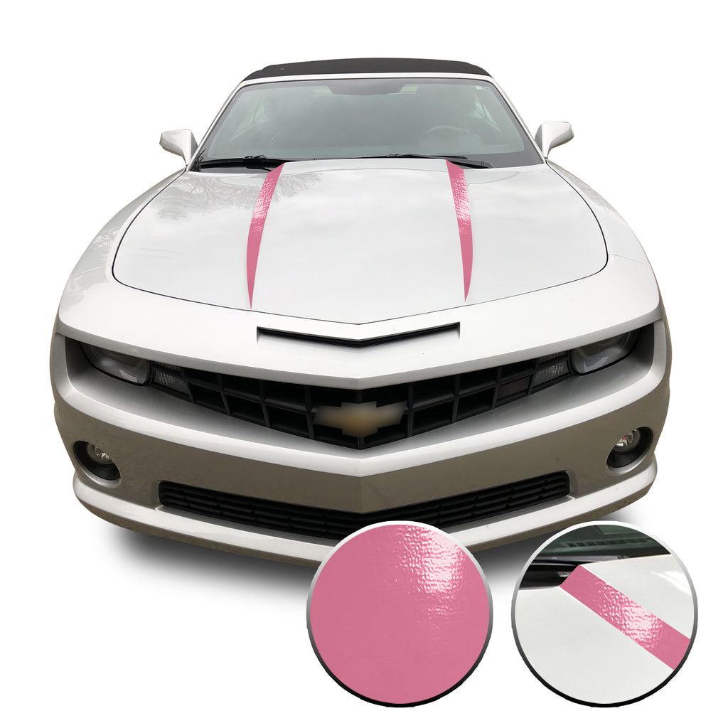 Hood Spears Vinyl Decal Overlay Trim Wrap Compatible with & Fits Camaro 2010-2015