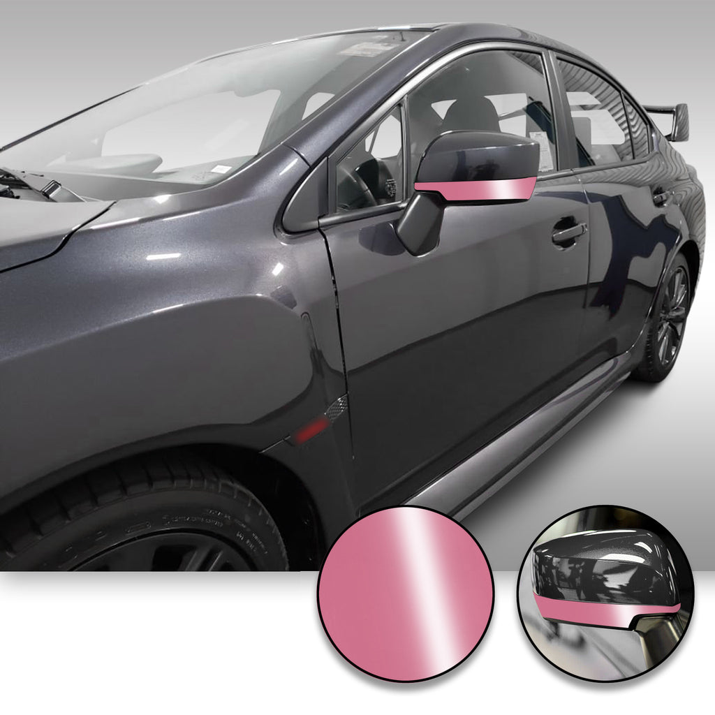 Side Mirror Accent Trim Overlay Wrap Vinyl Decal Sticker Compatible with and Fits WRX STi 2015-2020
