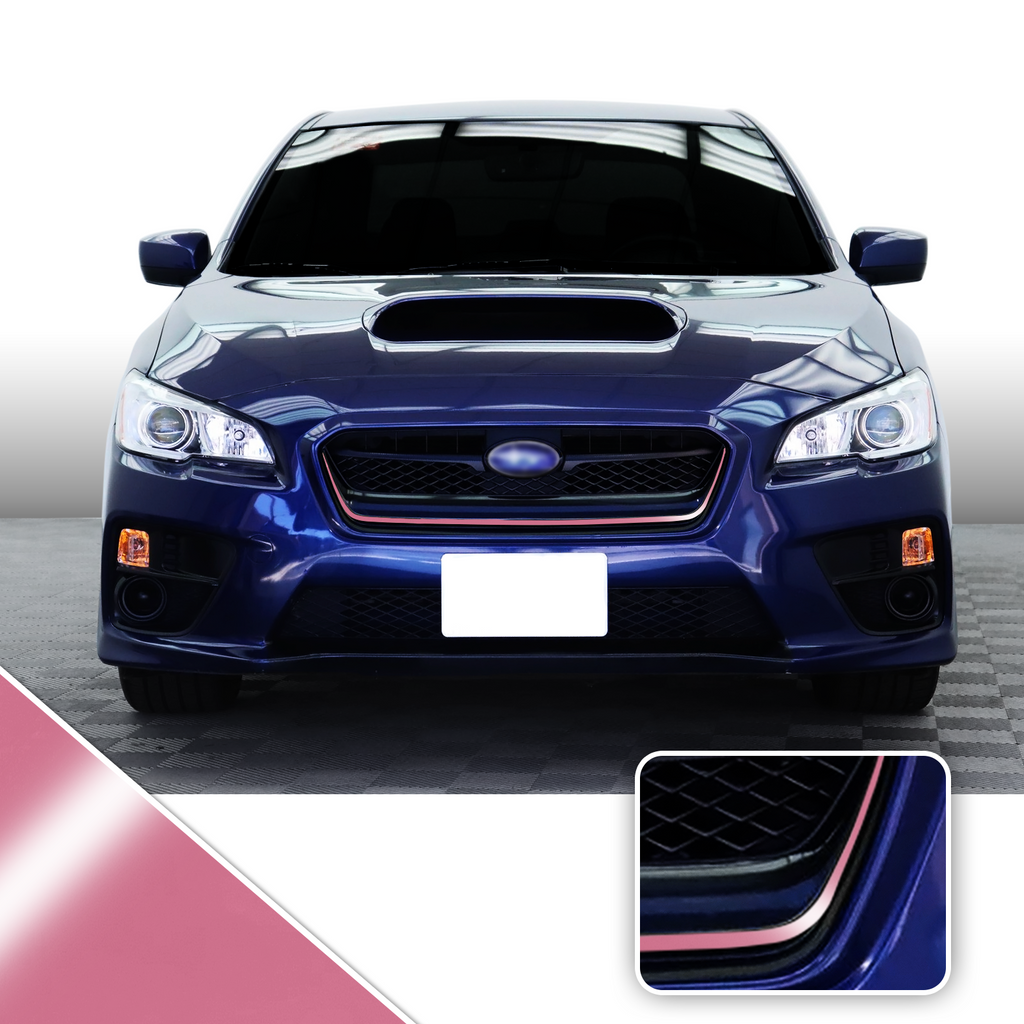 Front Grille Pinstripe Vinyl Decal Overlay Wrap Trim Compatible with and Fits WRX STi 2015-2017