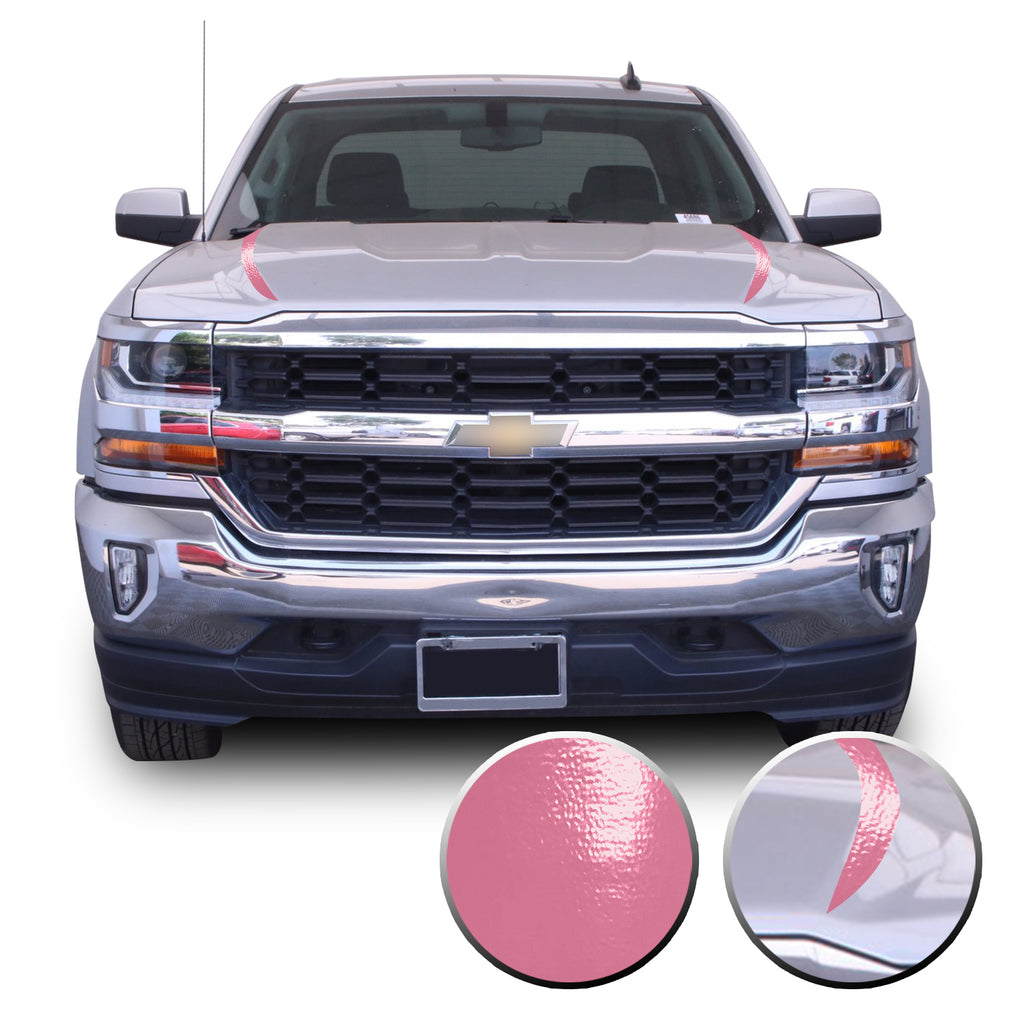 Hood Spears Graphic Overlay Vinyl Decal Wrap Compatible with Silverado 1500 2016-2018
