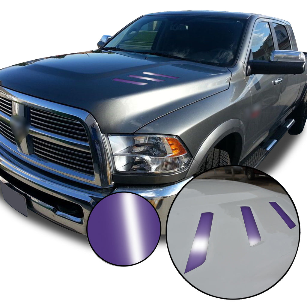 Front Hood Grille Stripe Insert Overlay Vinyl Decal Compatible with and Fits Dodge Ram 2010-2018