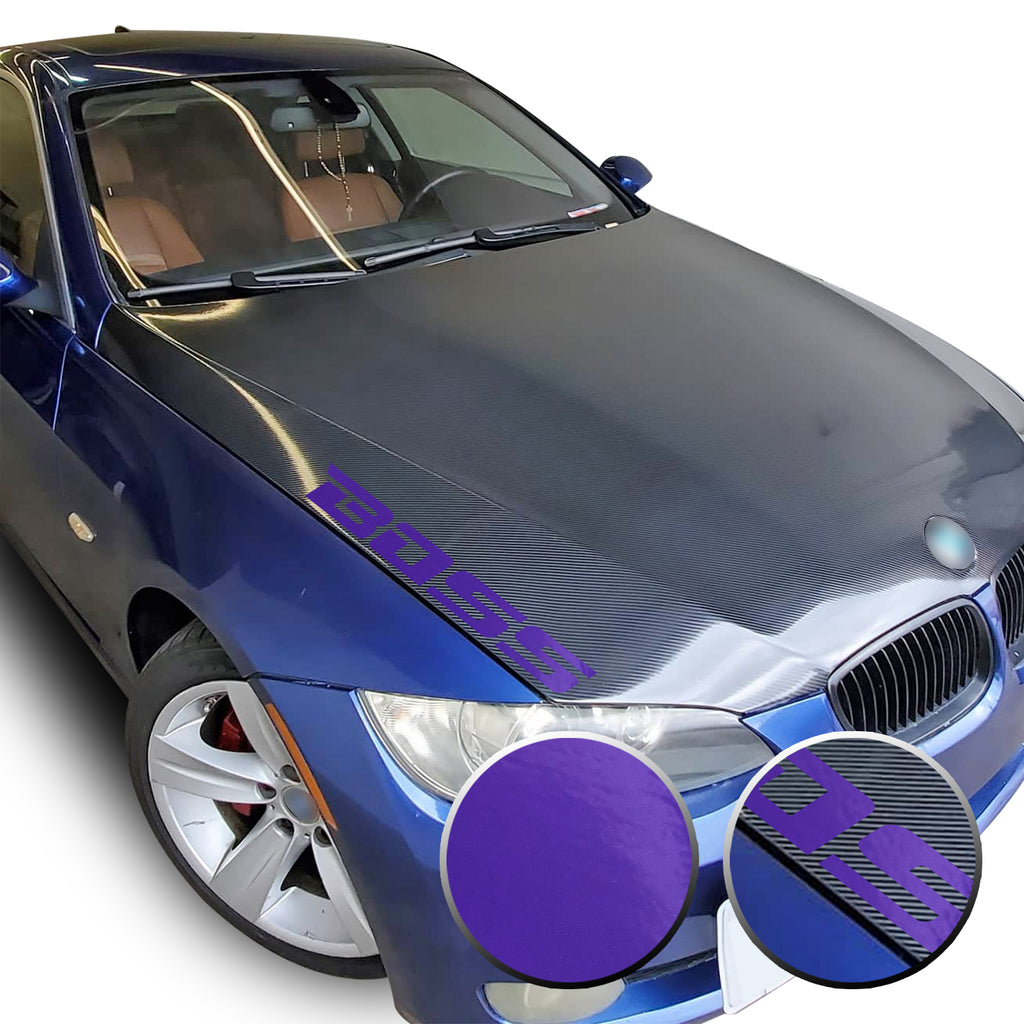 21" x 2.1" Boss Racing Performance Hood Trunk Universal Overlay Pre Cut Graphic Vinyl Decal