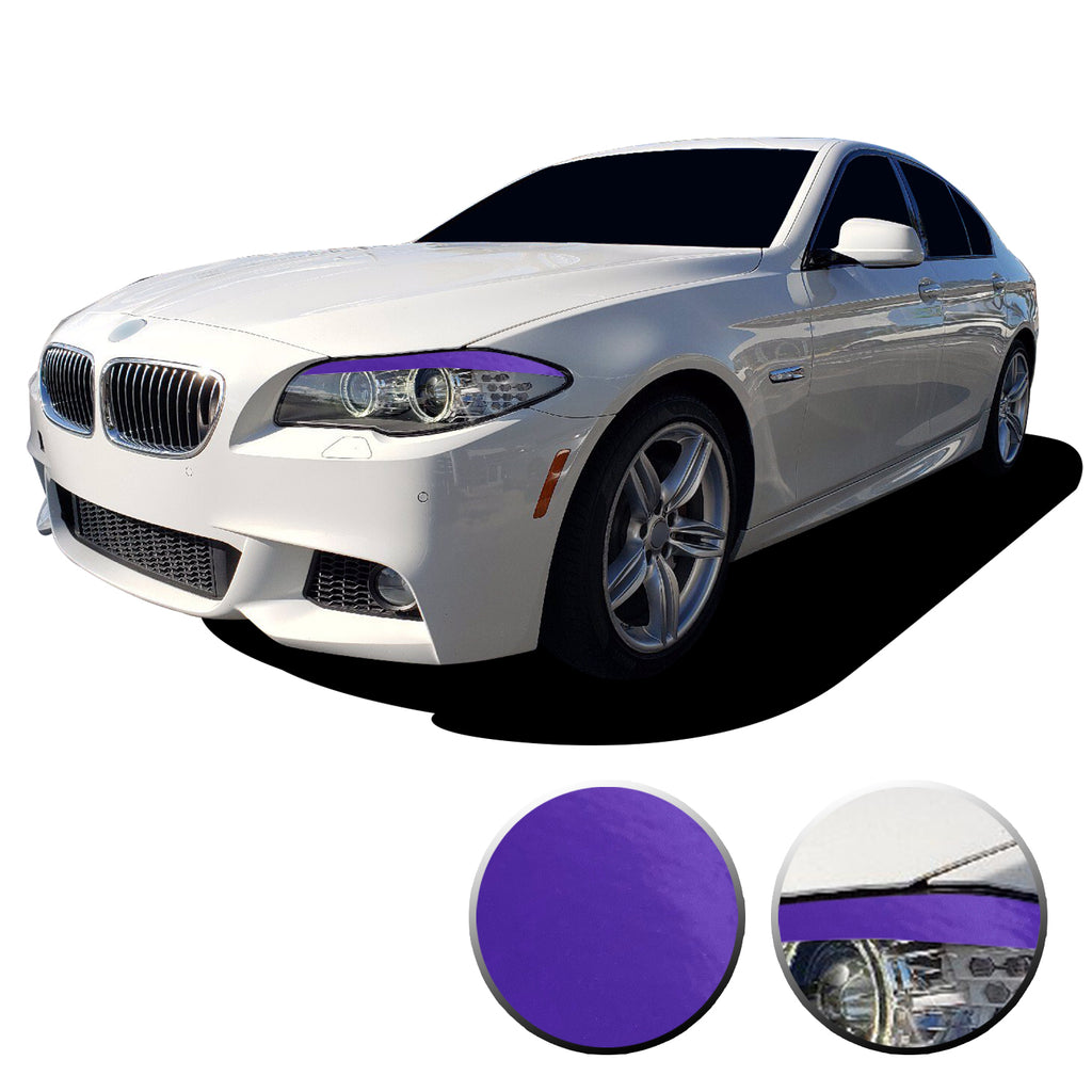 Headlight Eyelid Eyebrow Graphic Vinyl Decal Compatible with BMW 5 Series F10 2011-2013
