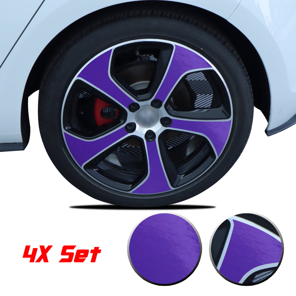 Wheel Rim Overlay Graphic Vinyl Decal Compatible with Volkswagen MK7 GTi 2014-2020