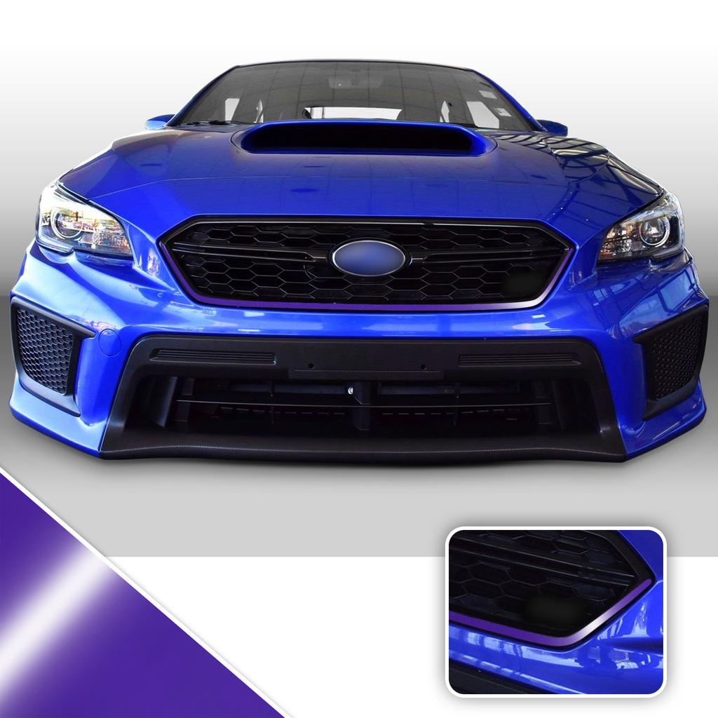 Front Grille Pinstripe Vinyl Decal Overlay Wrap Trim Compatible with and Fits WRX STi 2018-2020