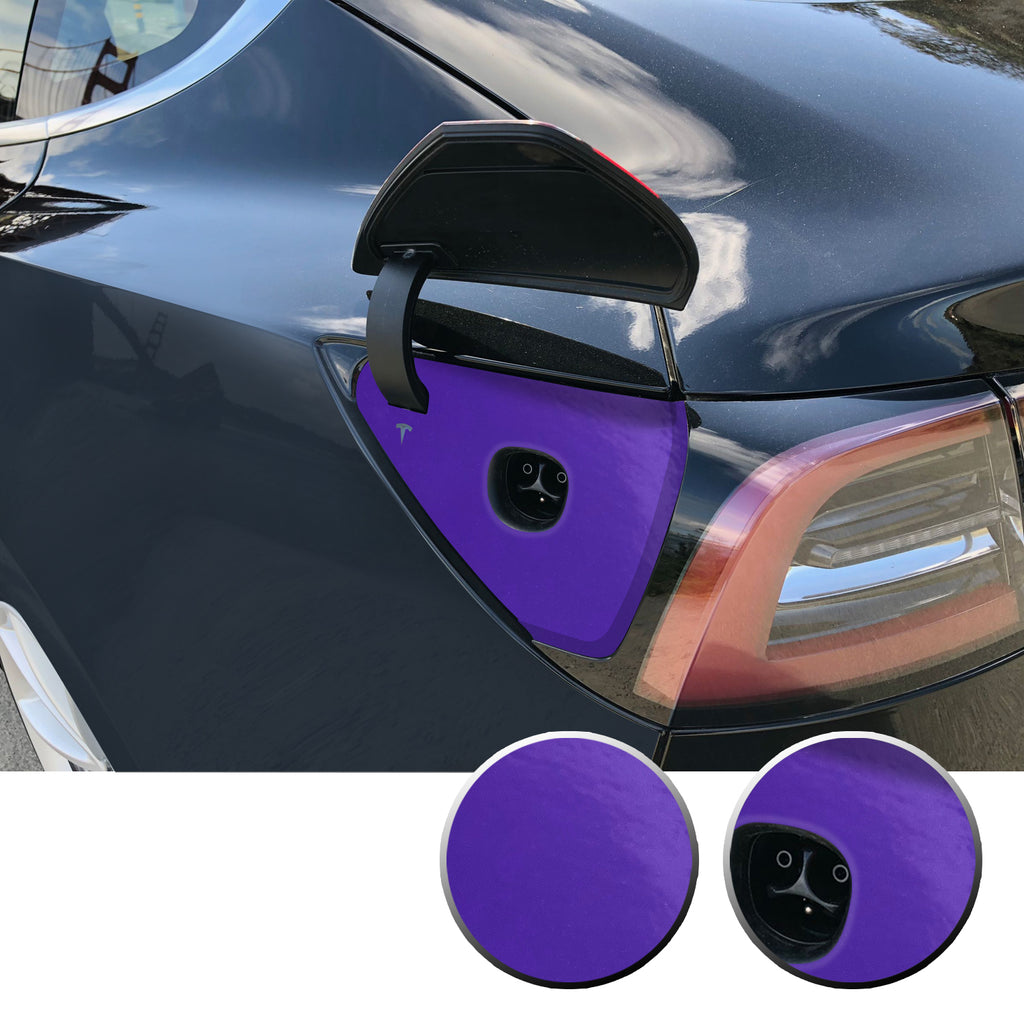 Charging Dock Vinyl Decal Overlay Kit Compatible with Tesla Model 3 2017-2020