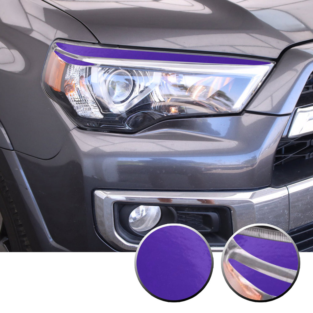 Headlight Eyelid Eyebrow Graphic Vinyl Decal Compatible with Toyota 4Runner 2010-2017