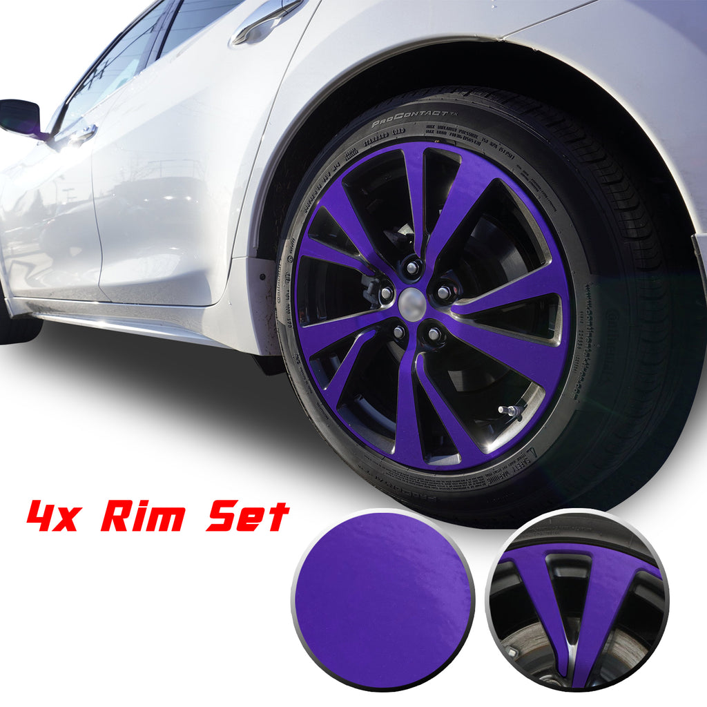 18" Wheel Rim Chrome Delete Vinyl Wrap Overlay Kit Compatible with and Fits Maxima 2016 - 2020