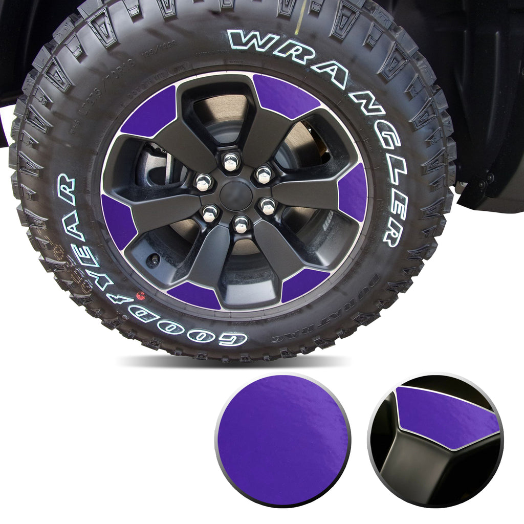 18" Wheel Precut Vinyl Wrap Graphic Decal Overlay Kit Compatible with and Fits Ram 1500 Rebel 2019-2020