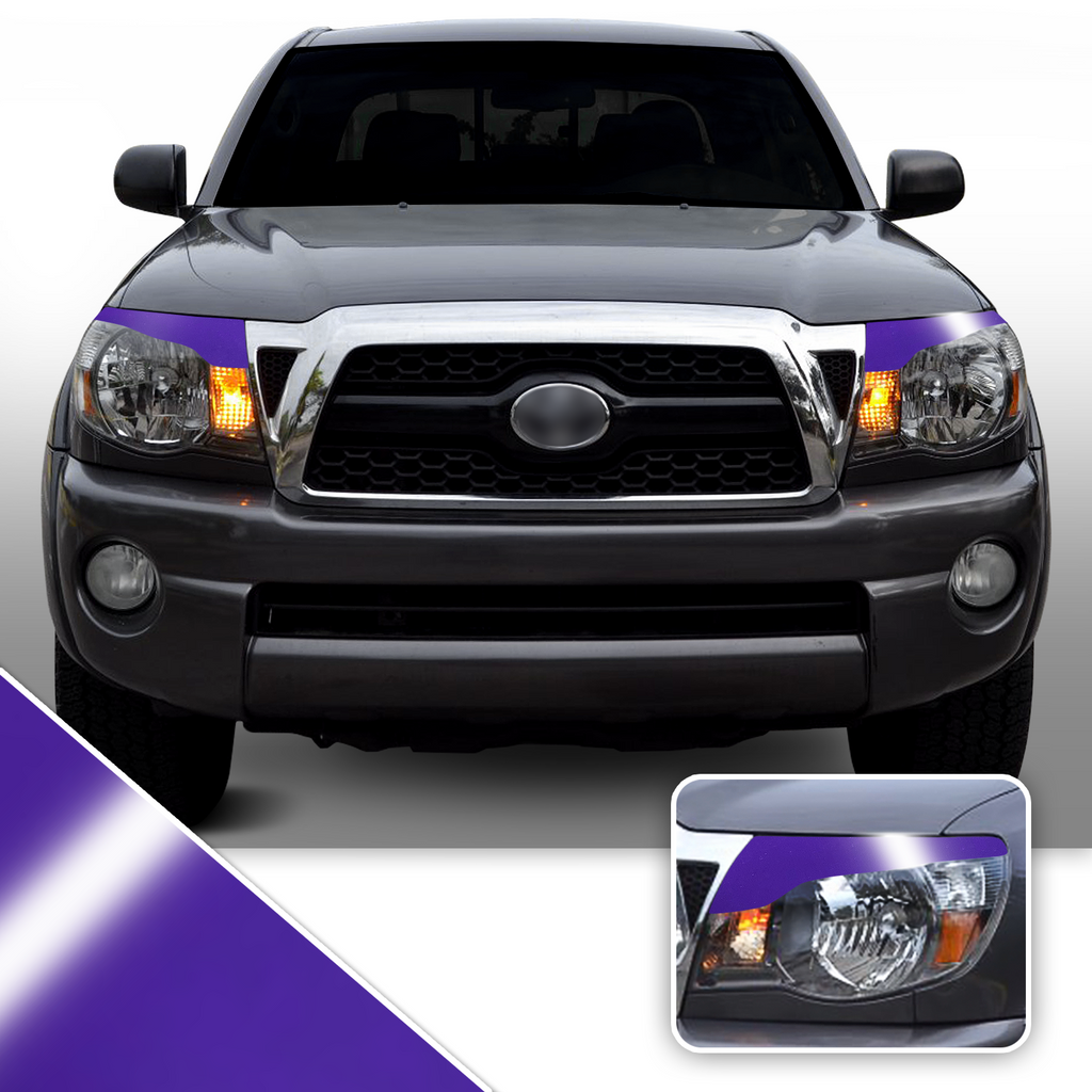 Headlight Eyelid Accent Vinyl Decal Overlay Wrap Compatible with Toyota Tacoma 2005-2011