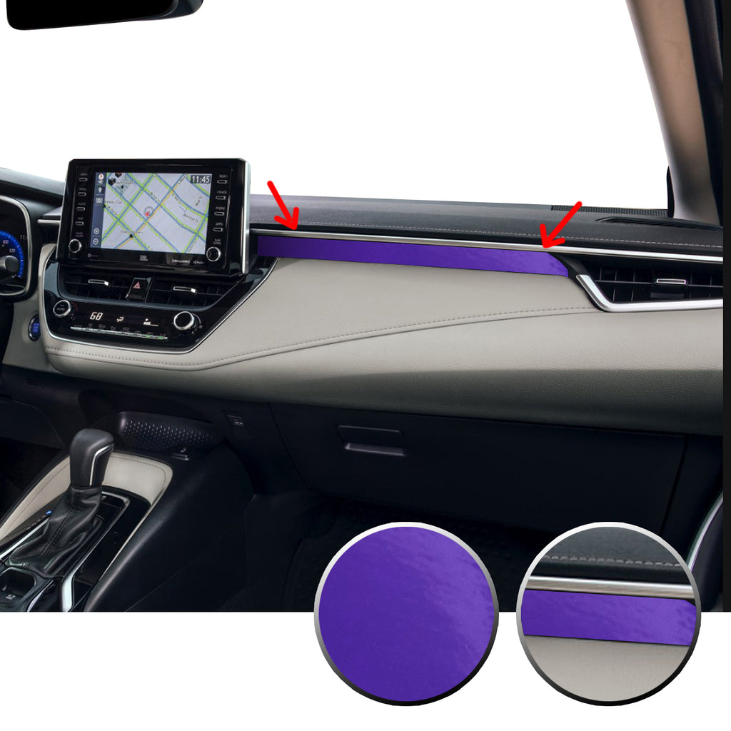 Center Dashboard Accent Vinyl Overlay Trim Precut Compatible with and Fits Corolla Toyota 2020
