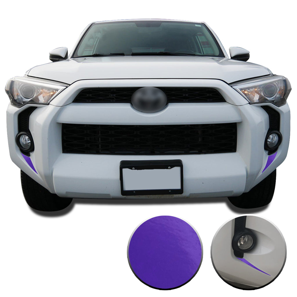 Fog Light Bezel Fangs Vinyl Wrap Overlay Kit Compatible with and Fits 4Runner 2014-2020