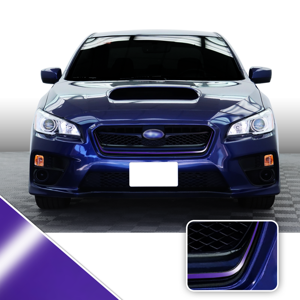 Front Grille Pinstripe Vinyl Decal Overlay Wrap Trim Compatible with and Fits WRX STi 2015-2017