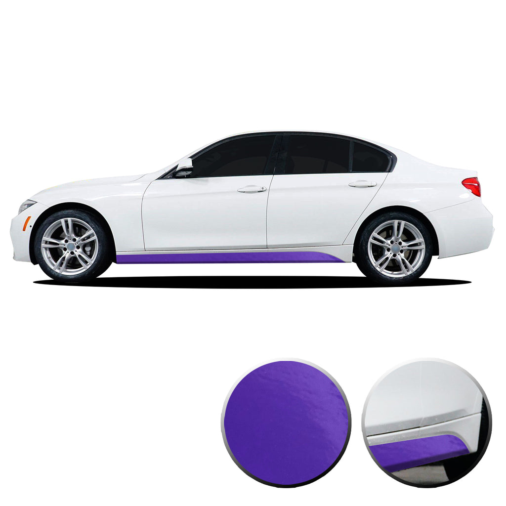 Lower Panel Side Skirt Accent Vinyl Overlay Compatible with BMW 3 Series F30 F31 E90 E91 2007-2019