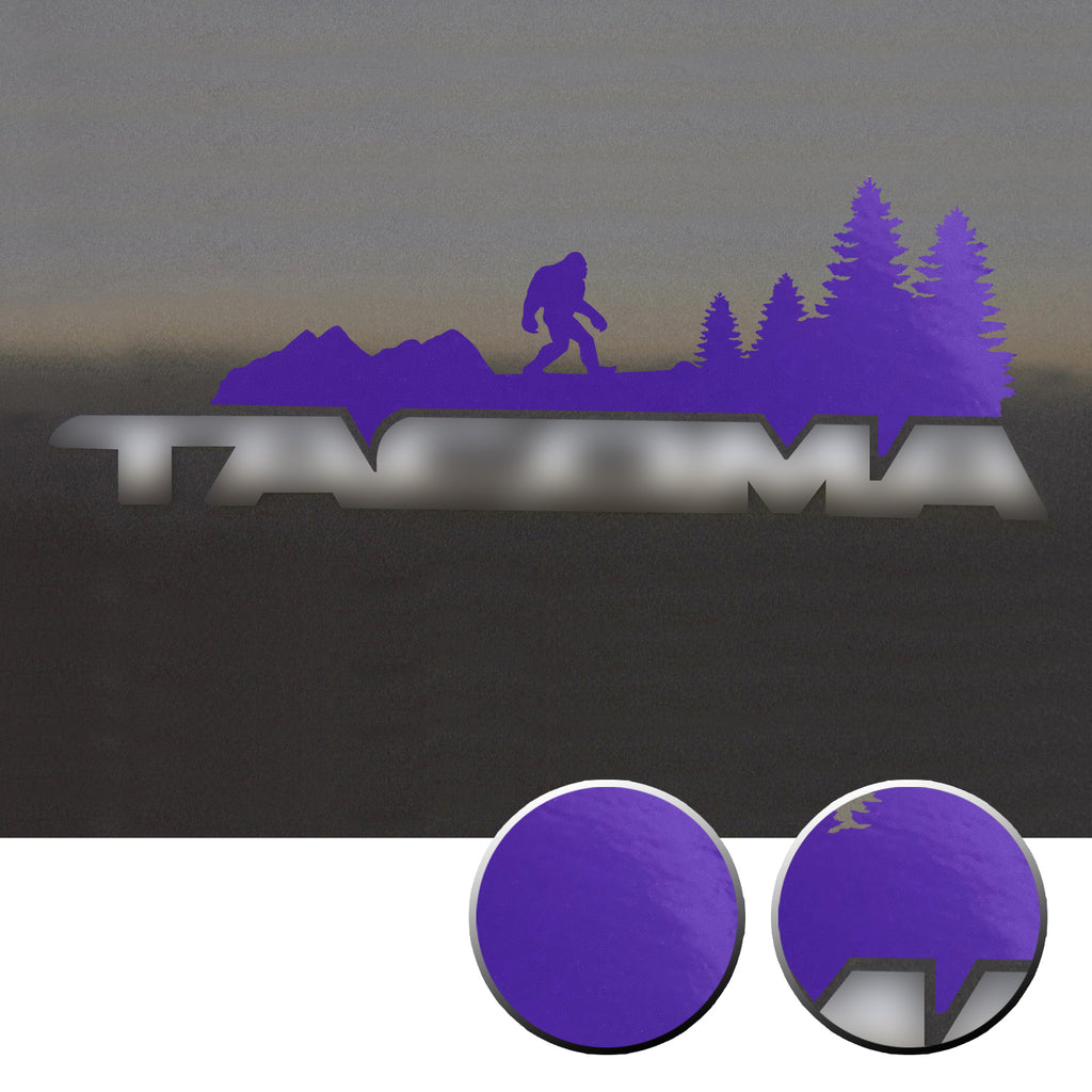 2x Door Badge Emblem Bigfoot Vinyl Decals Overlay Compatible with Toyota Tacoma 2005-2015