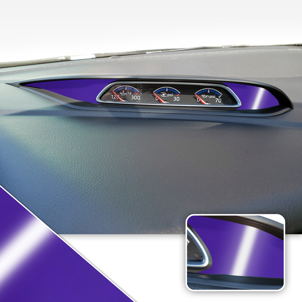 Turbo PSI Pod Instrument Gauges Vinyl Accent Overlay Wrap Trim Compatible with Ford Focus ST RS 2013-2018