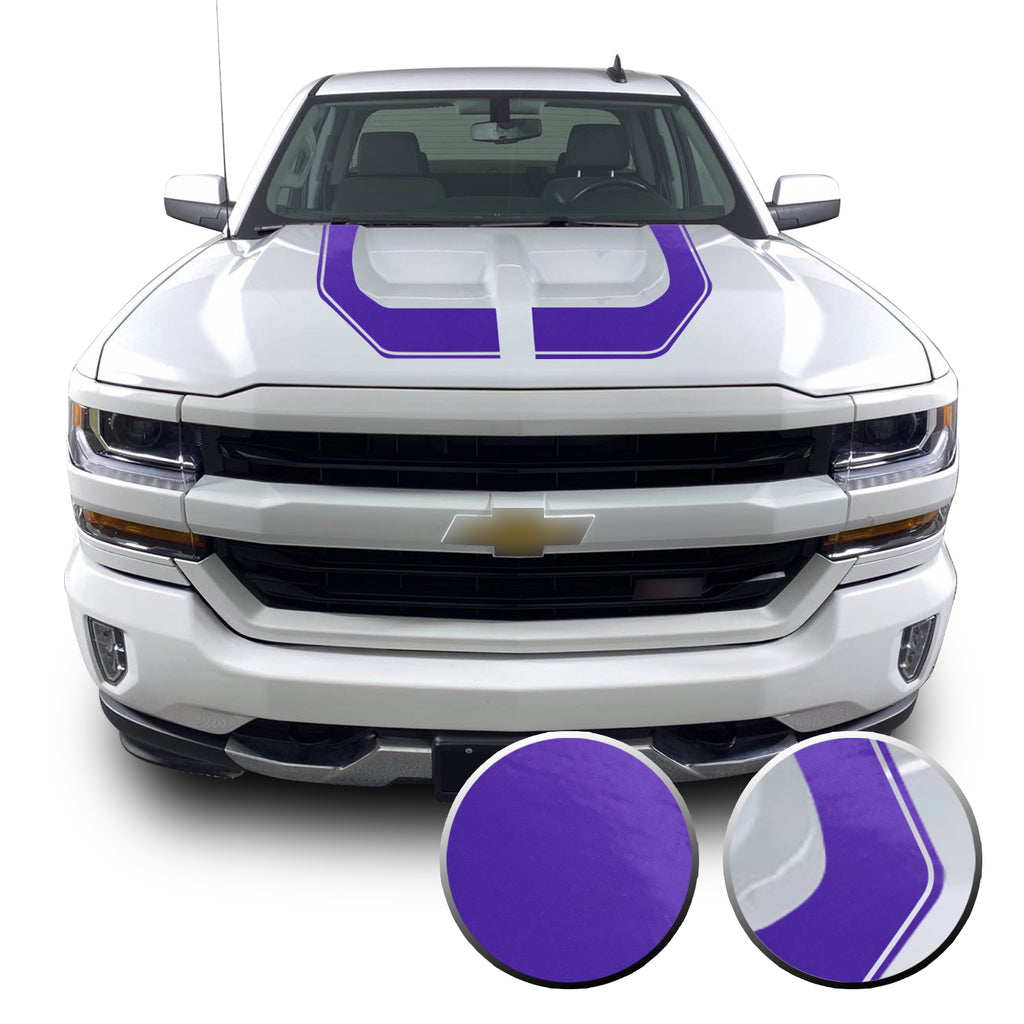 Rally Edition Style Hood Decal for 2016-2018 Z71 Chevrolet Silverado 1500