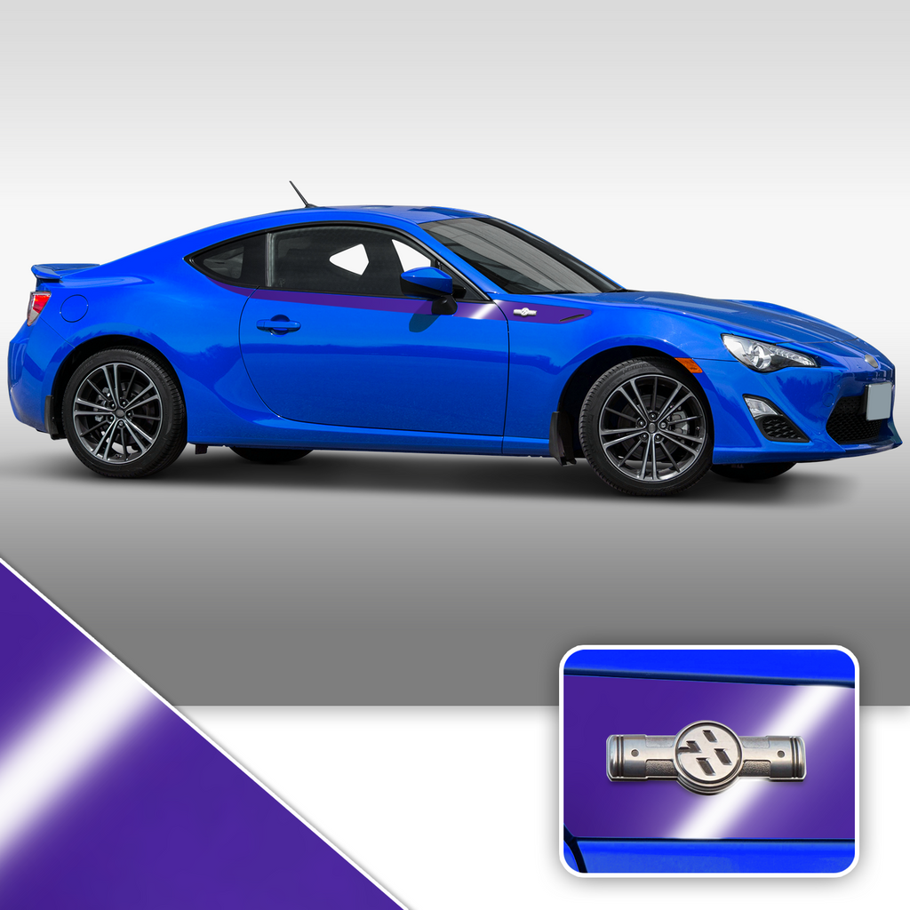 Side Body Stripe Accent Vinyl Graphic Overlay Wrap Compatible with Scion FR-S 2013-2016