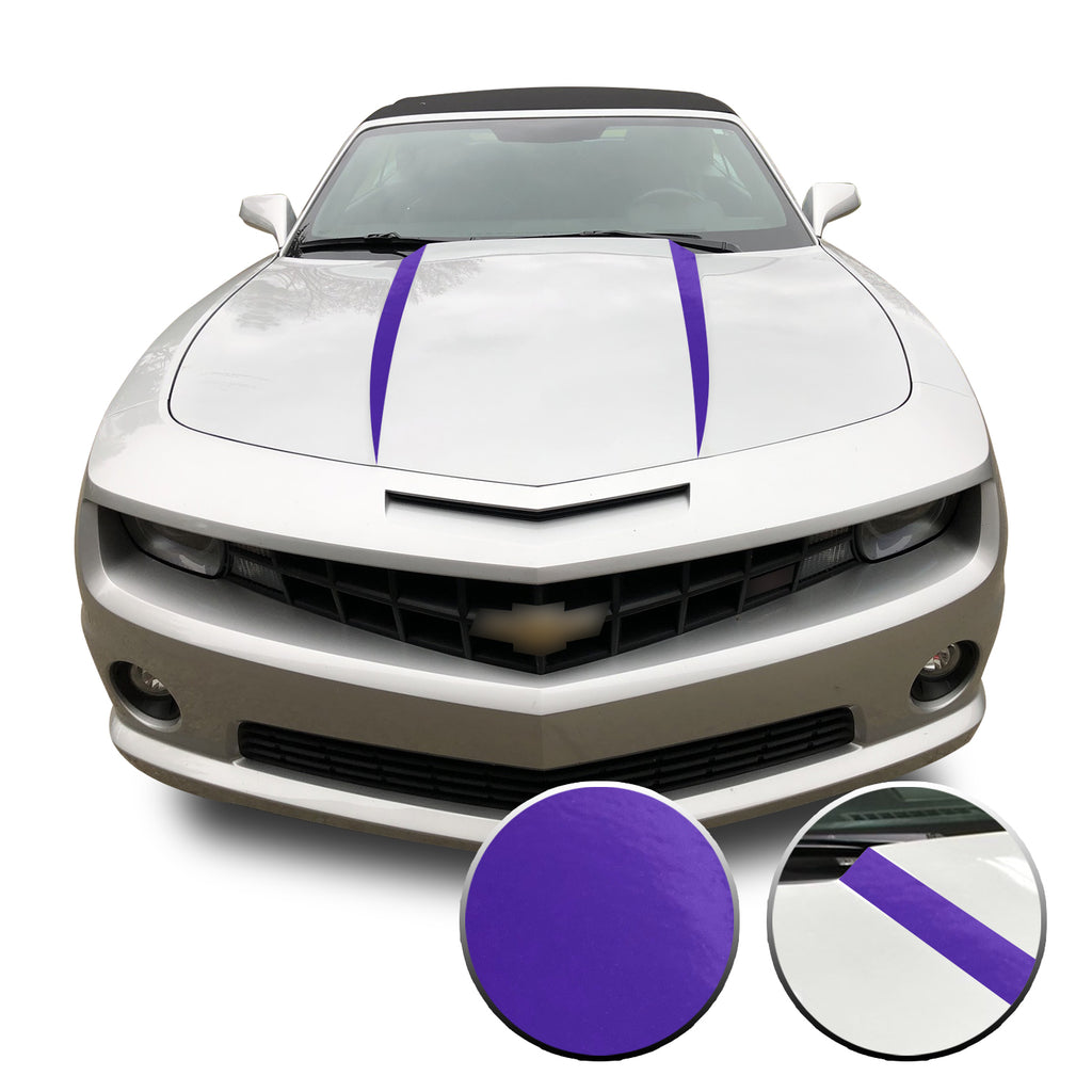 Hood Spears Vinyl Decal Overlay Trim Wrap Compatible with & Fits Camaro 2010-2015