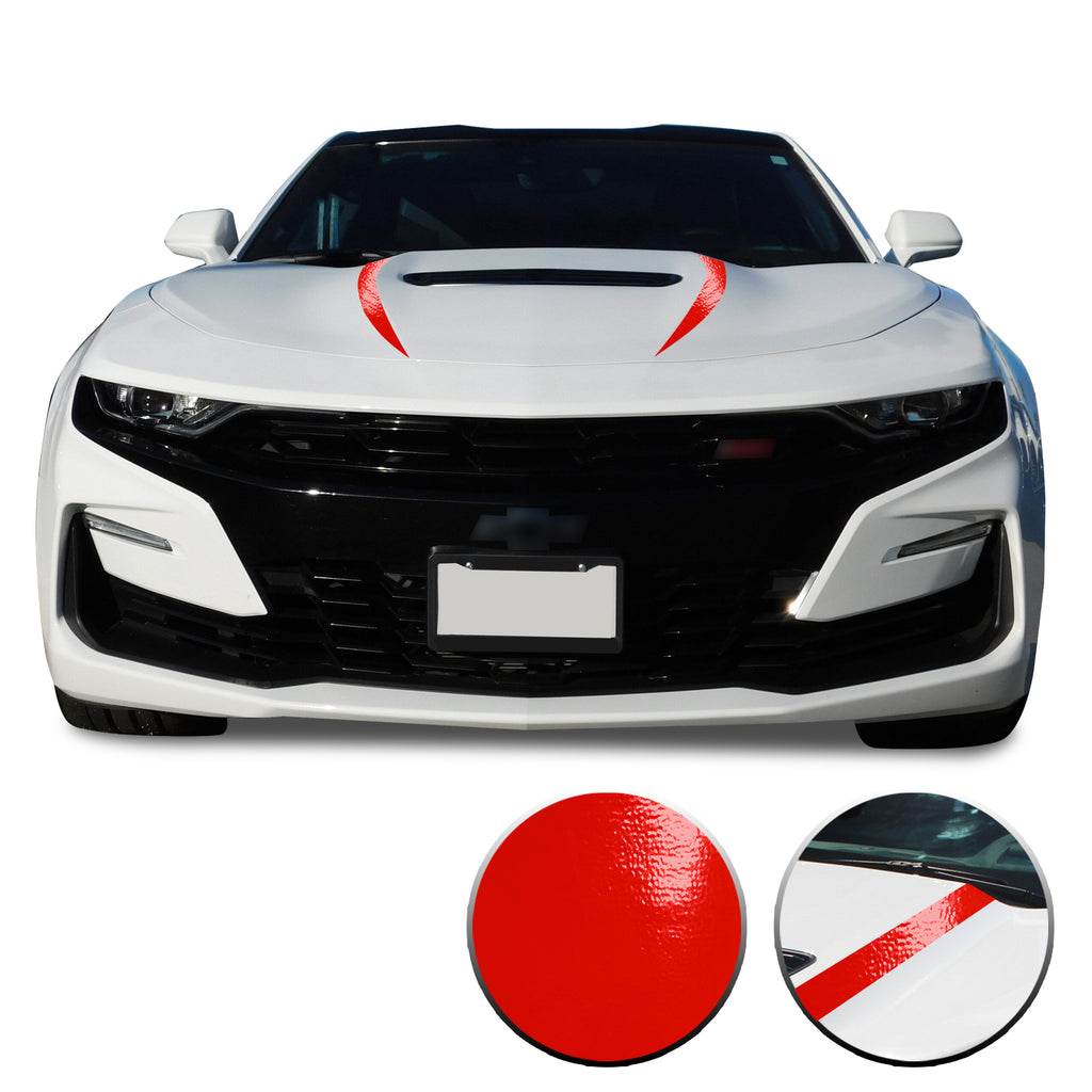 Front Hood Spear Vinyl Wrap Decal Cover Protector Compatible with and fits Camaro 2019-2020