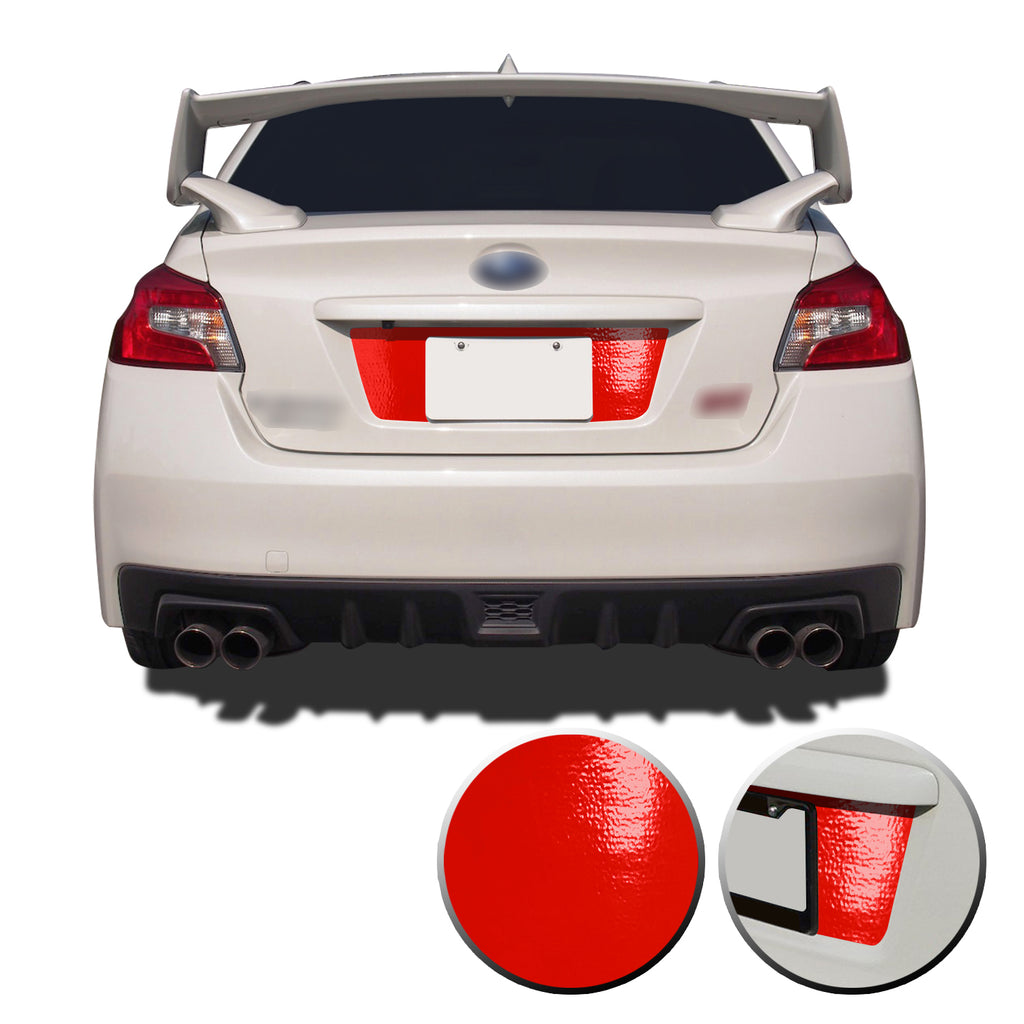 Trunk Rear License Trim Decal Overlay Compatible with and Fits Subaru WRX STi 2015-2020