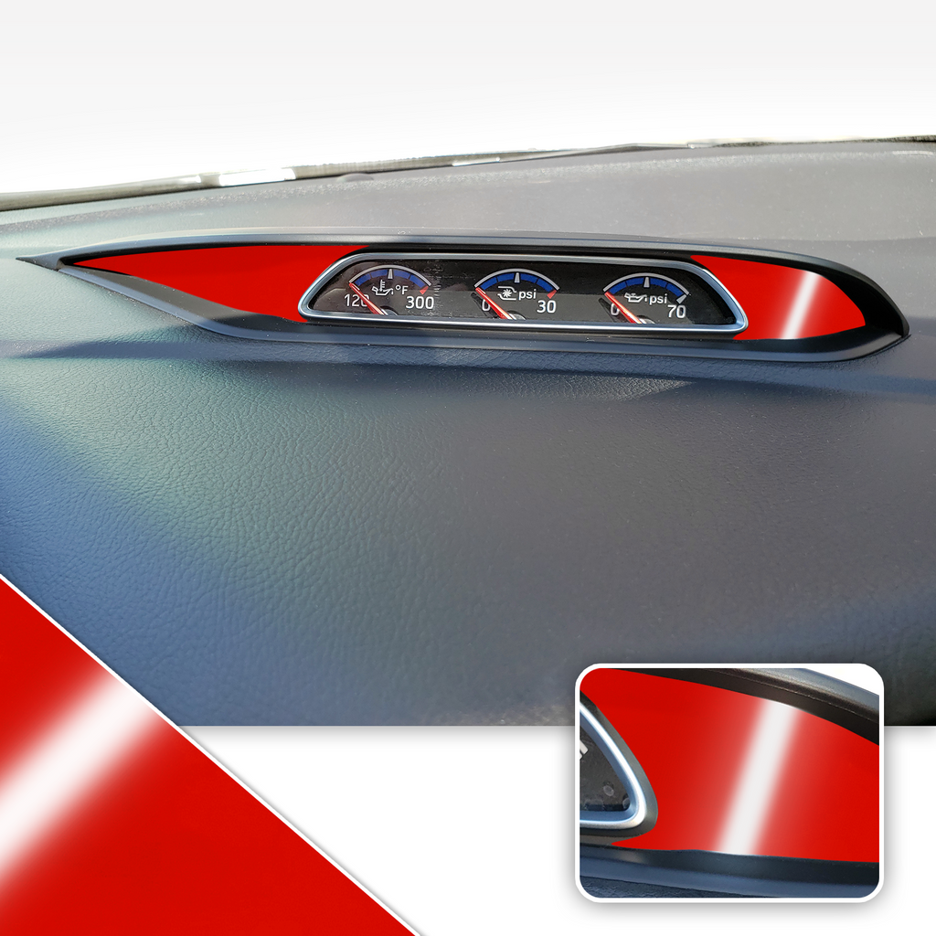 Turbo PSI Pod Instrument Gauges Vinyl Accent Overlay Wrap Trim Compatible with Ford Focus ST RS 2013-2018