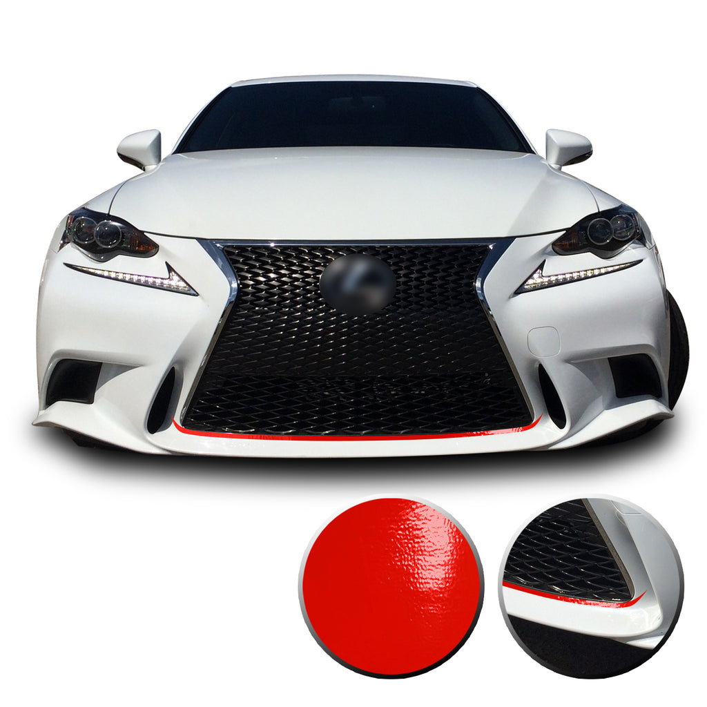 Front Grille Pinstripe Accent Vinyl Decal Overlay Wrap Compatible with Lexus IS200t IS250 IS300 IS F Sport 2014-2016
