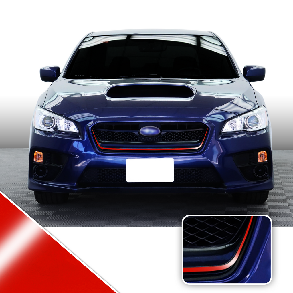 Front Grille Pinstripe Vinyl Decal Overlay Wrap Trim Compatible with and Fits WRX STi 2015-2017