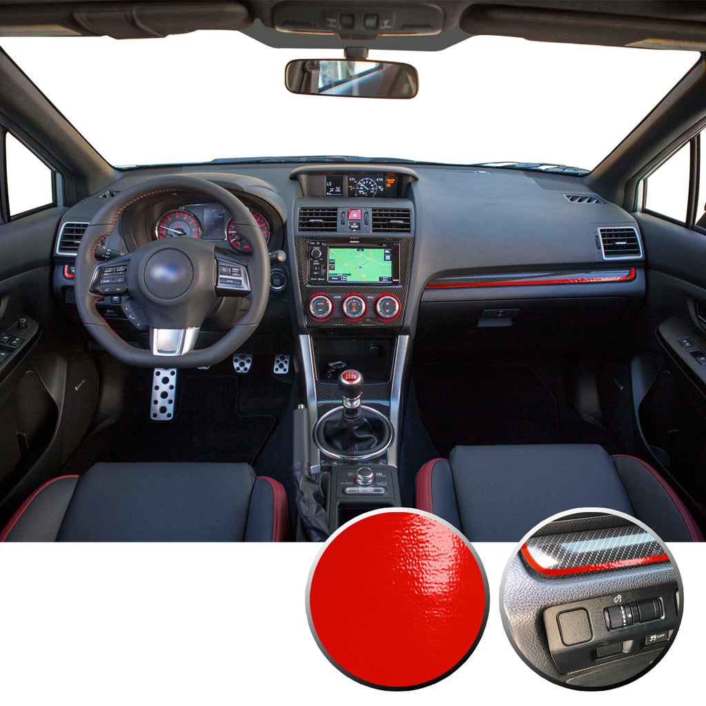 Interior Dash Pinstripe Vinyl Trim Decal Compatible with and Fits WRX STi Subaru 2015-2020