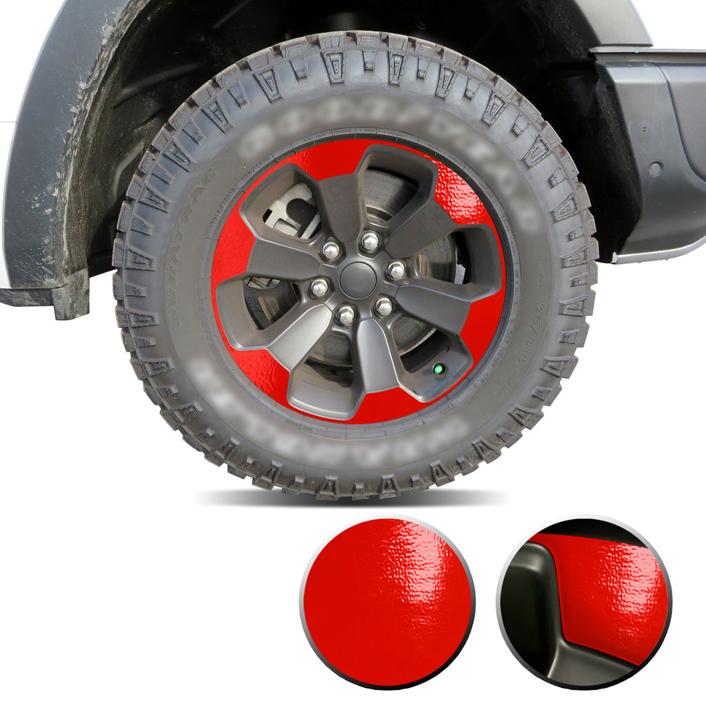 Full Wheel Overlay Rim Accent Vinyl Decal Wrap Compatible with Ram Rebel 2018+