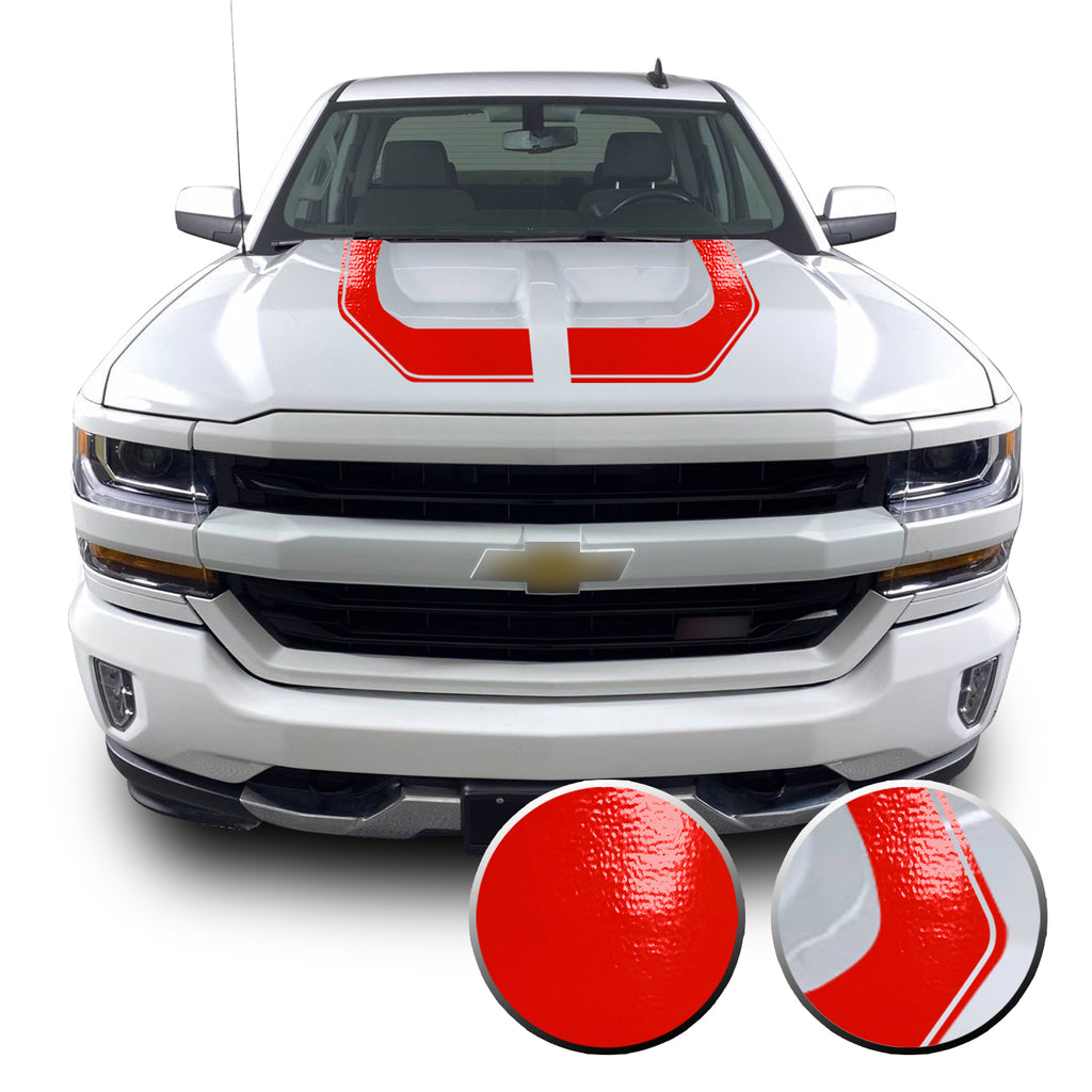 Rally Edition Style Hood Decal for 2016-2018 Z71 Chevrolet Silverado 1500