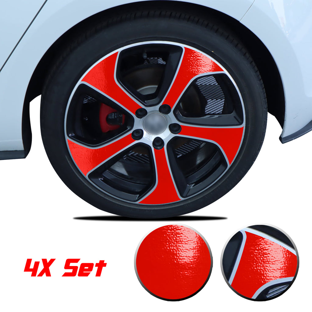 Wheel Rim Overlay Graphic Vinyl Decal Compatible with Volkswagen MK7 GTi 2014-2020
