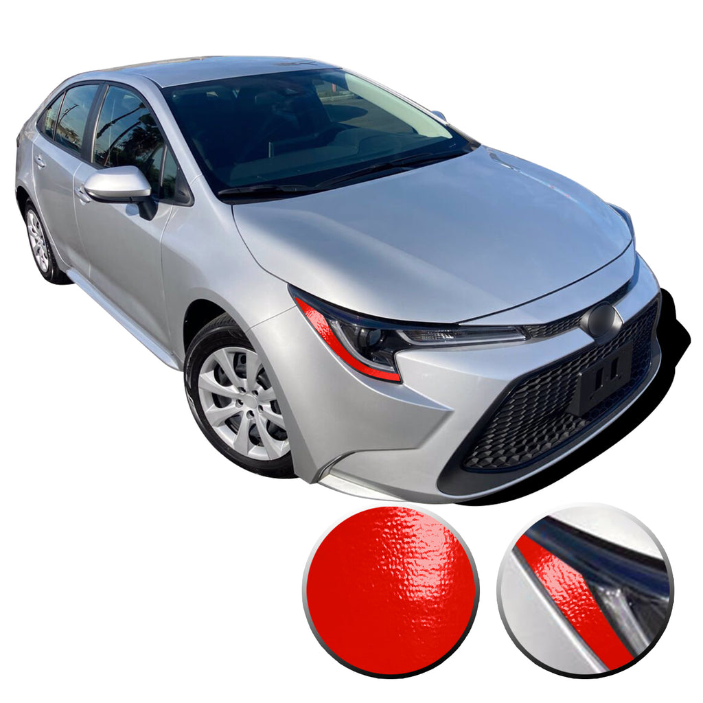 Headlight Amber Delete Accent Overlay Pre Cut Vinyl Decal Compatible with Toyota Corolla 2019 2020 2021