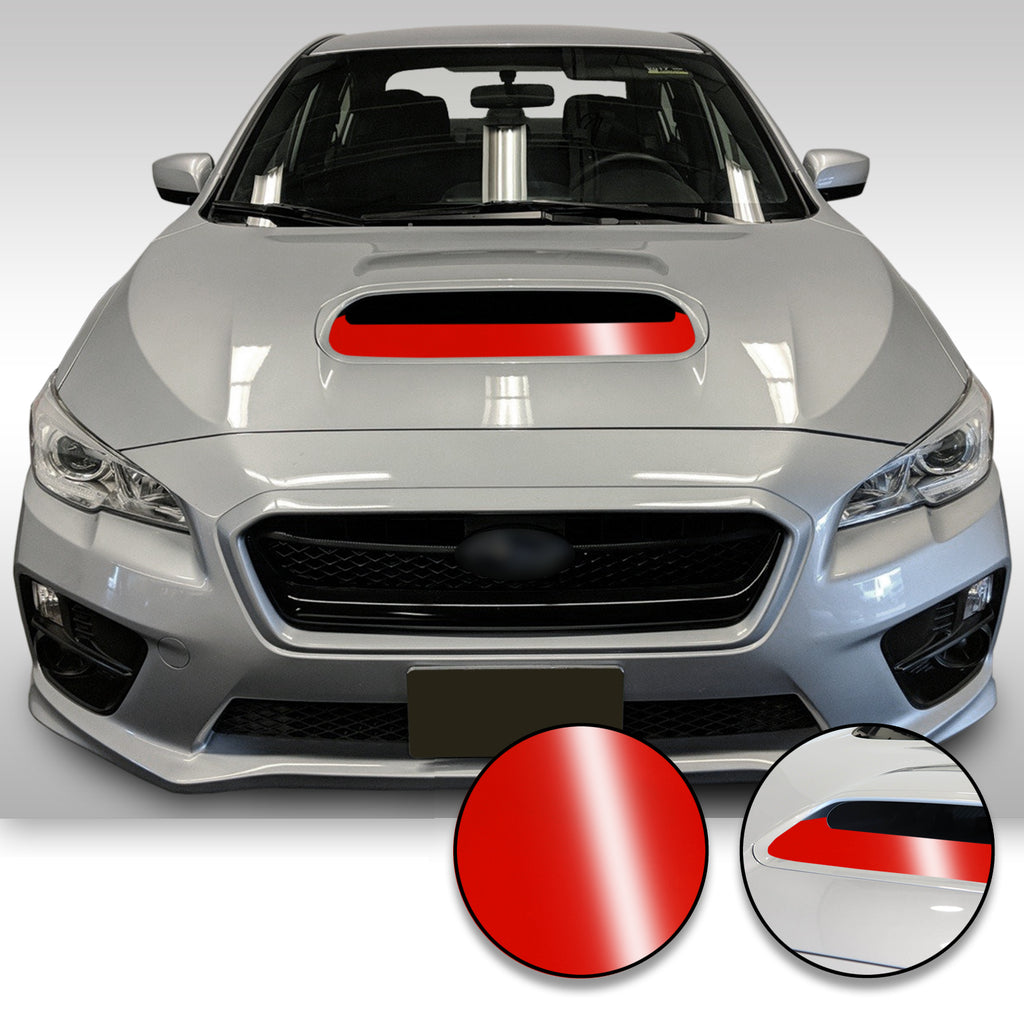Hood Scoop Vinyl Decal Overlay Wrap Trim Compatible with and Fits WRX STi 2015-2020