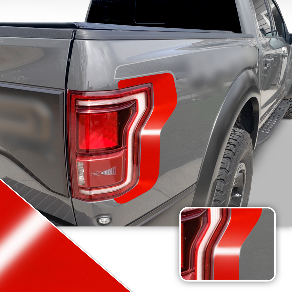 Taillight Accent Decal Overlay Trim Compatible with and Fits Raptor F-150 2018+