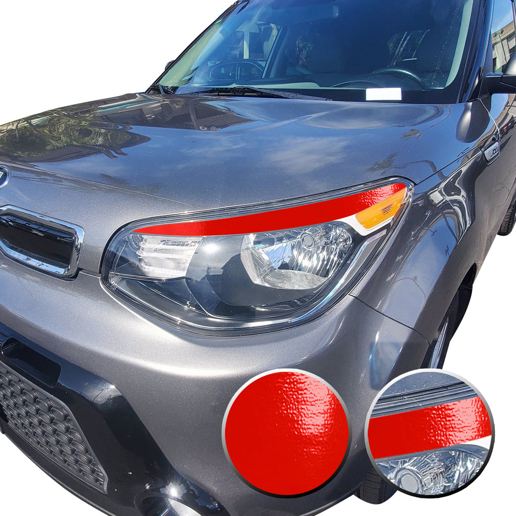 Eyelid Accent Overlay Precut Decal Vinyl Trim Compatible with and Fits Kia Soul 2014 2015 2016