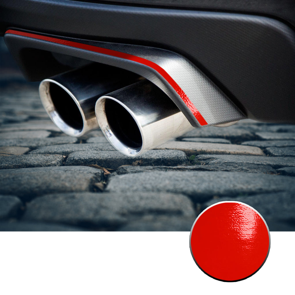 Exhaust Stripe Overlay Trim Decal Compatible With and Fits 2015-2020 Subaru WRX STi