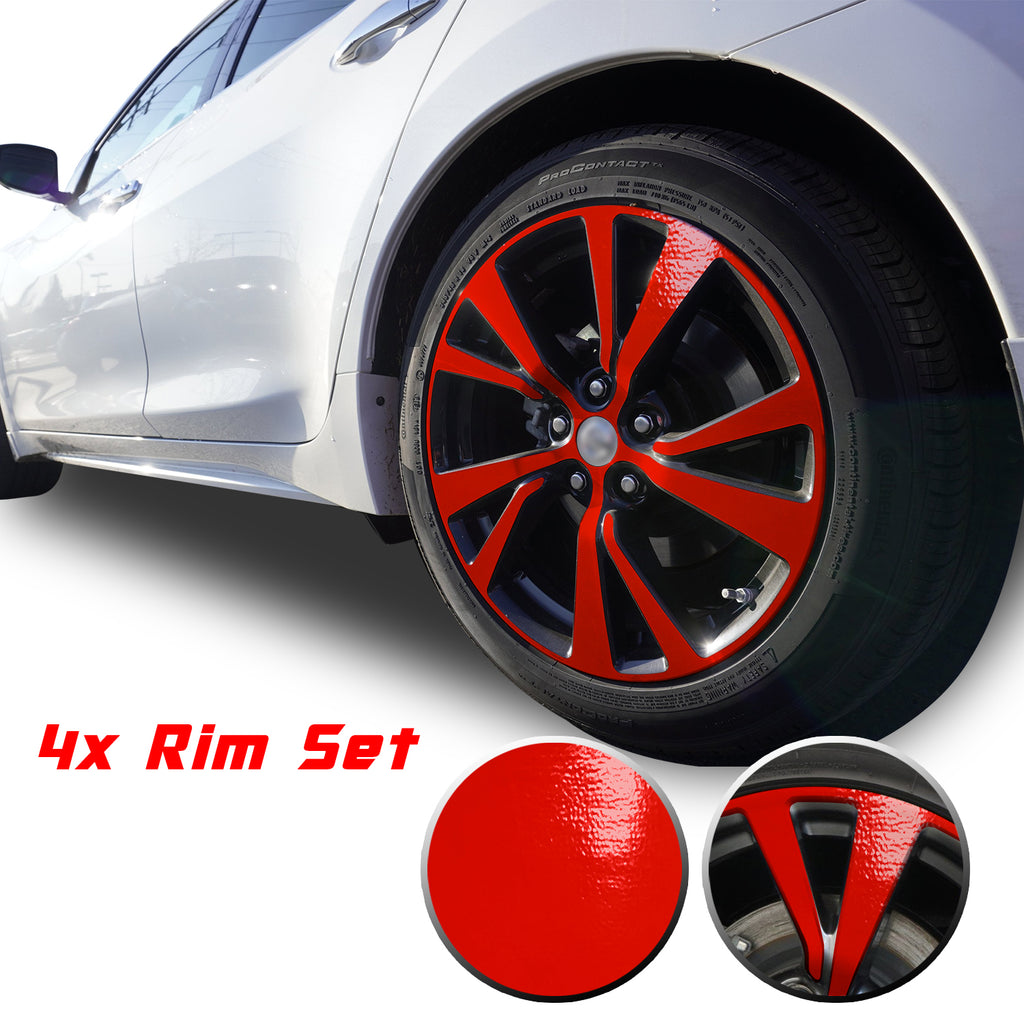 18" Wheel Rim Chrome Delete Vinyl Wrap Overlay Kit Compatible with and Fits Maxima 2016 - 2020