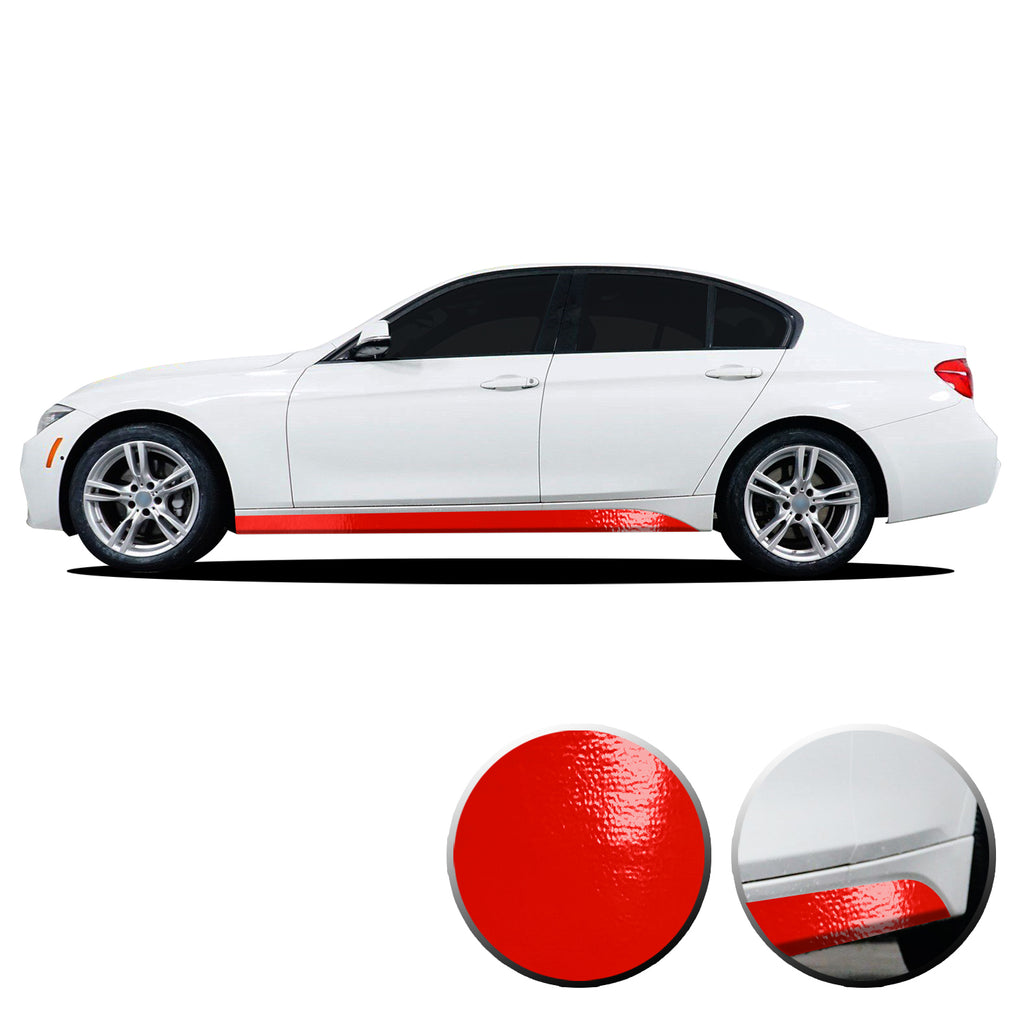 Lower Panel Side Skirt Accent Vinyl Overlay Compatible with BMW 3 Series F30 F31 E90 E91 2007-2019